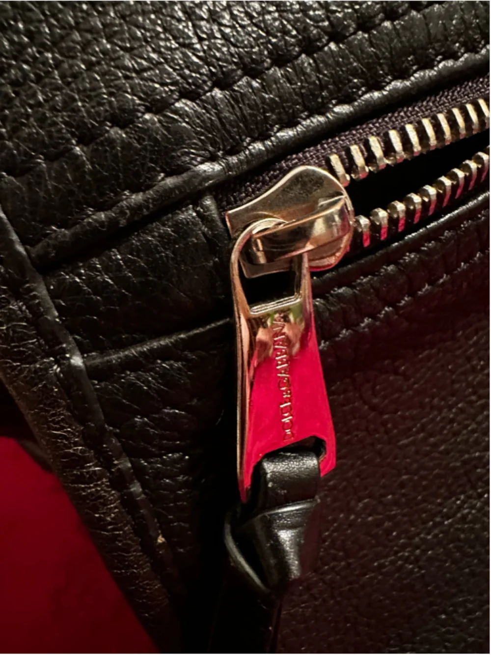 Dolce & Gabbana Black Leather Crossbody Messenger Bag w/ Silver Hardware